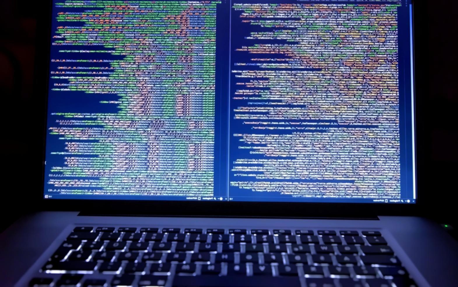 Development team collaborating on mobile application interface